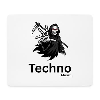 Silhouette de la Faucheuse - Tapis de souris (format paysage) - blanc - Devant