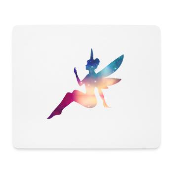 Elf fairy rainbow mythical creature colorful magic - Mouse Pad (horizontal) - white - Front