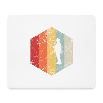 Retro Anglers - Mouse Pad (horizontal) - white - Front