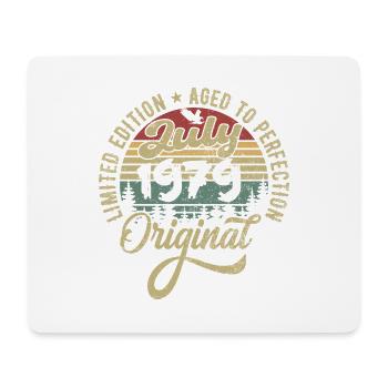 Birthday July 1979 July 1979 July 1979 - Mouse Pad (horizontal) - white - Front