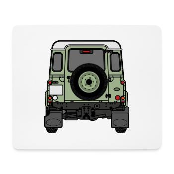 Verteidiger - Hinten - Mousepad (Querformat) - Weiß - Vorne
