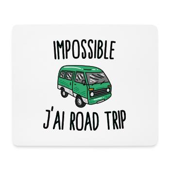Impossible j'ai road trip - Tapis de souris (format paysage) - blanc - Devant