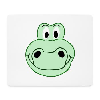 Funny crocodile - Creative illustration - Mouse Pad (horizontal) - white - Front