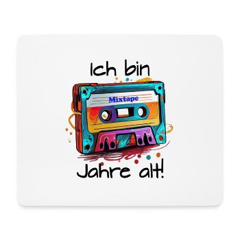 mixtape  - Mousepad (Querformat) - Weiß - Vorne