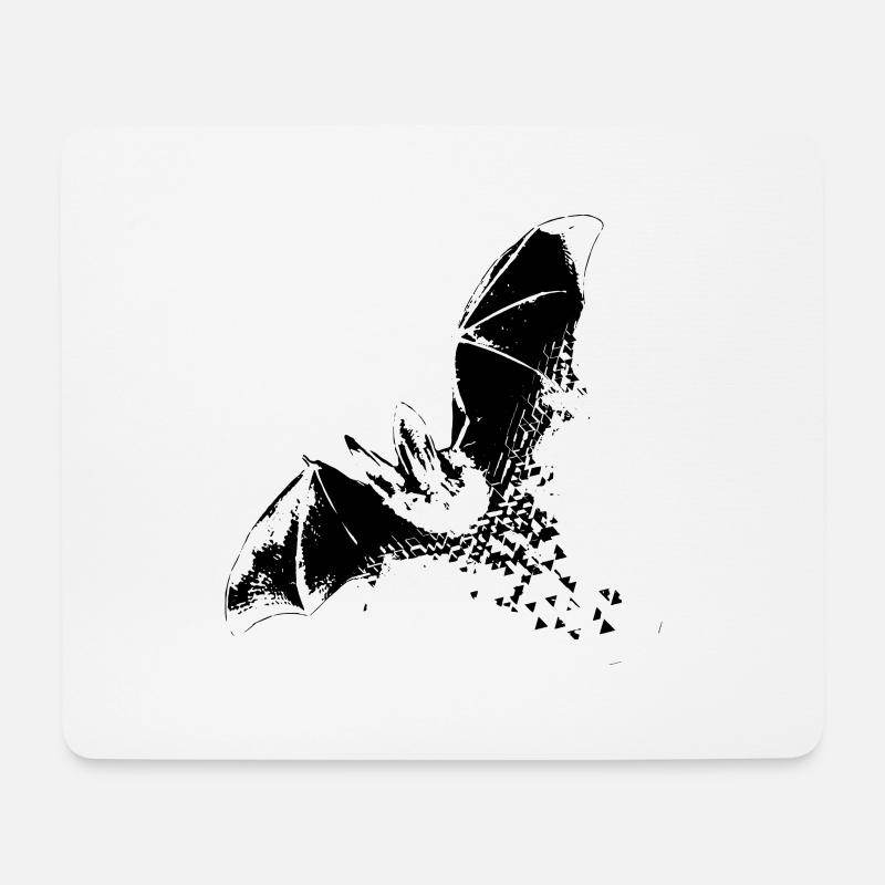 Fledermaus - Mousepad (Querformat) - Weiß