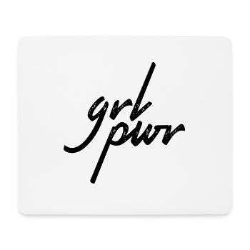 GRL pwr - Tapis de souris (format paysage) - blanc - Devant
