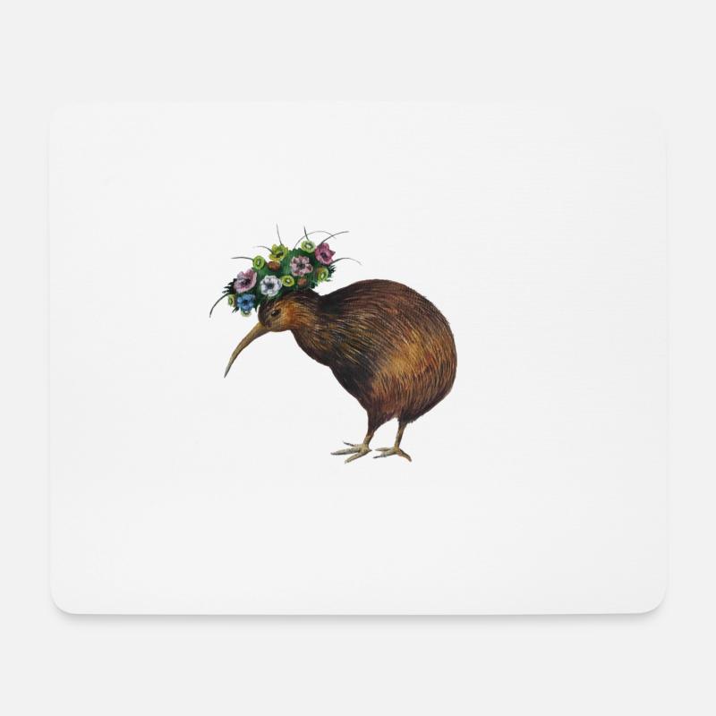 Kiwi - Mousepad (Querformat) - Weiß