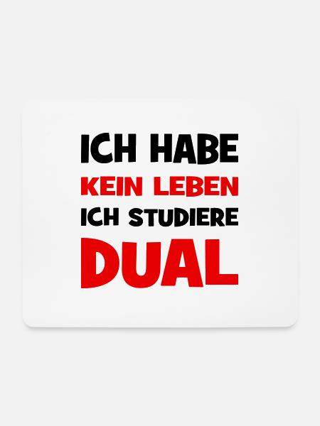 Duales Studium - Mousepad (Querformat) - Weiß