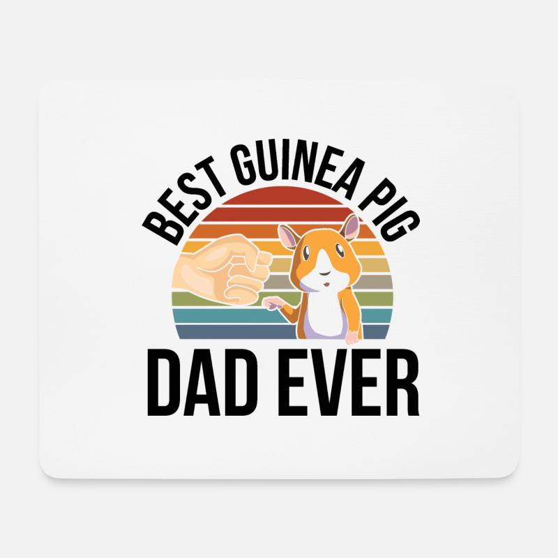 Guinea pig - Mouse Pad (horizontal) - white