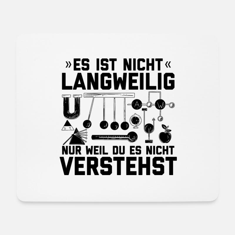 Physik - Mousepad (Querformat) - Weiß