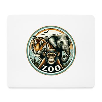 Zoo - Mousepad (Querformat) - Weiß - Vorne