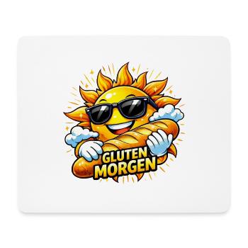 Sun with Bread - Gluten Morning! - Mouse Pad (horizontal) - white - Front
