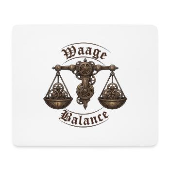 Sternzeichen Waage der Balance - Mousepad (Querformat) - Weiß - Vorne