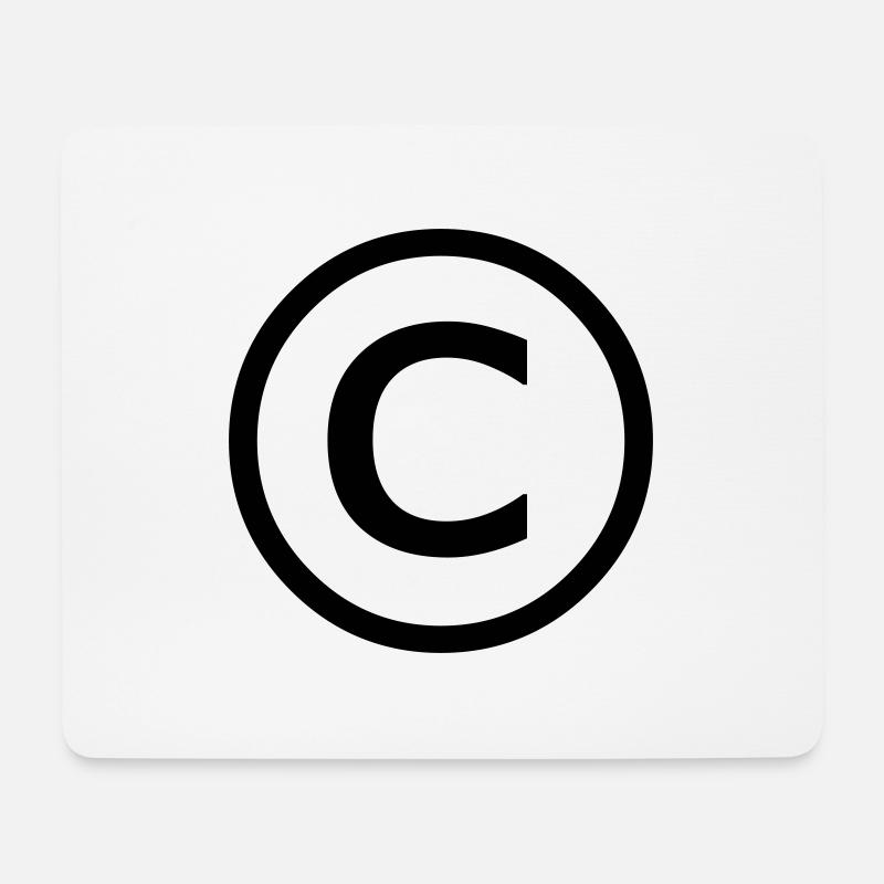 copyright c - Mouse Pad (horizontal) - white