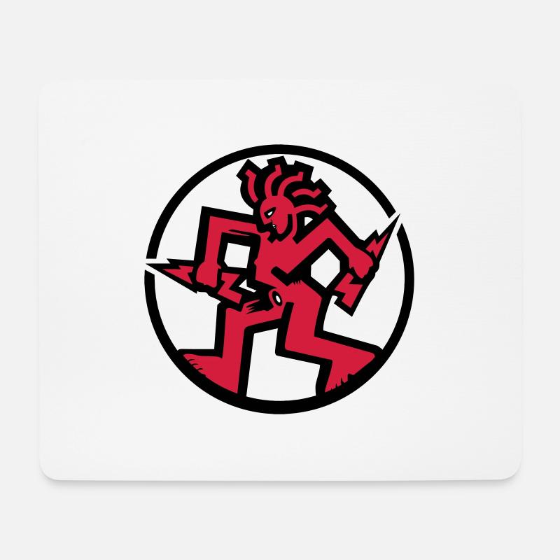 Rund Fantazia Logo - Mousepad (Querformat) - Weiß