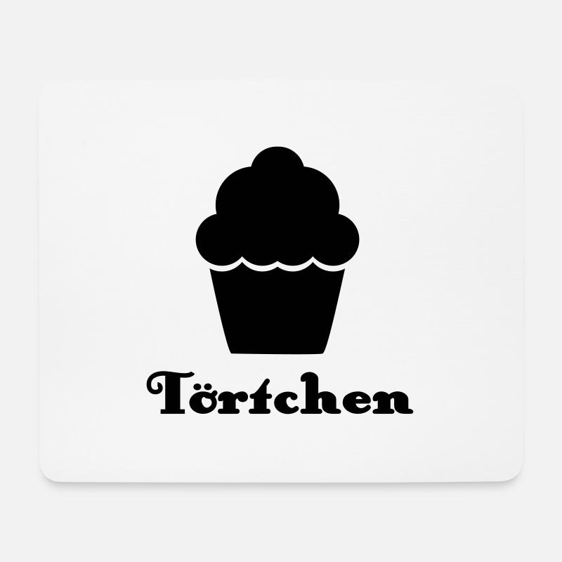 Törtchen - Mousepad (Querformat) - Weiß
