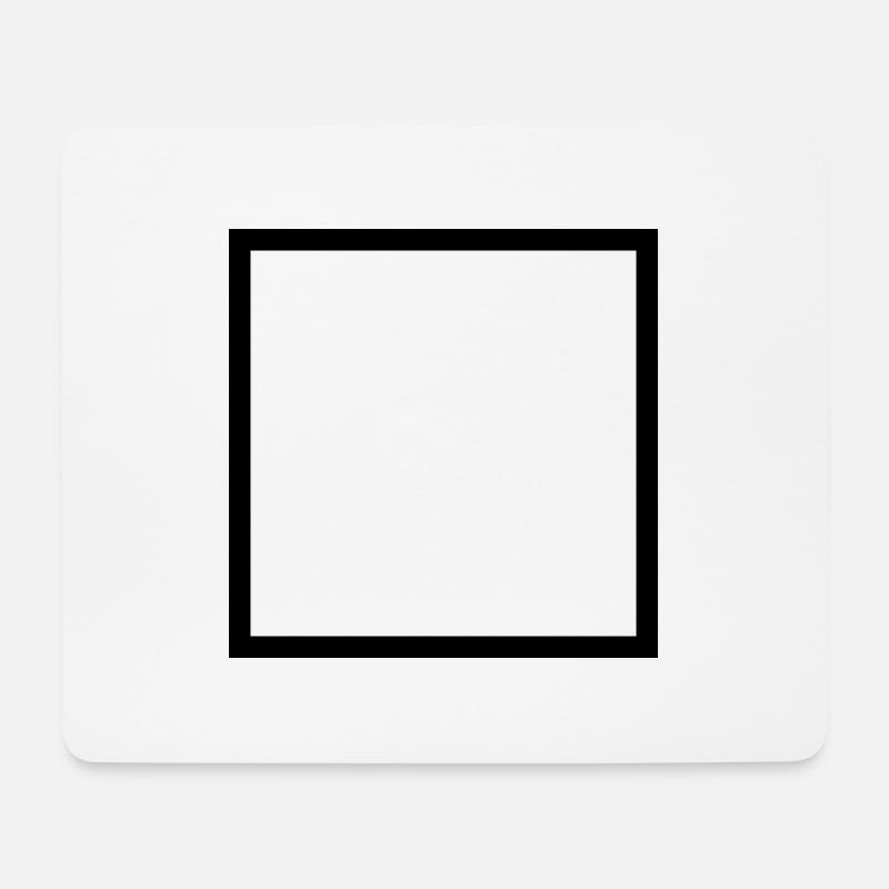 Carre (à personnaliser) - Mouse Pad (horizontal) - white