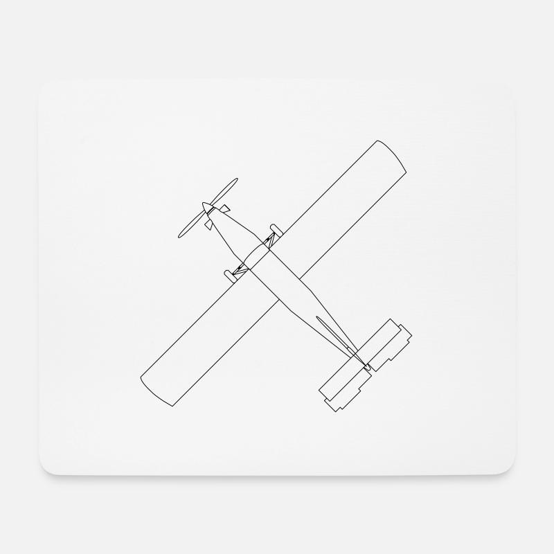 Pilatus Porter PC6 - Mousepad (Querformat) - Weiß