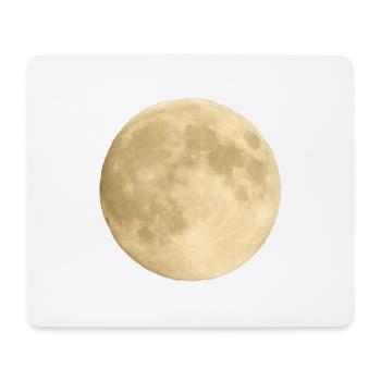 Mond - Mousepad (Querformat) - Weiß - Vorne