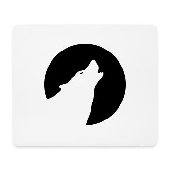 Wolf - Mousepad (Querformat) - Weiß - Vorne