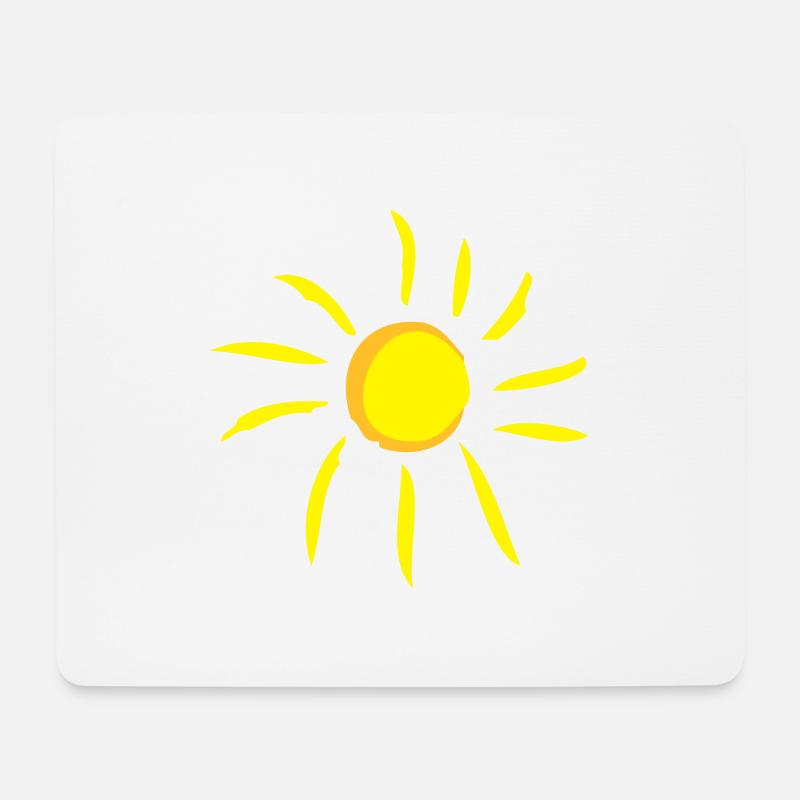 sun - Mouse Pad (horizontal) - white