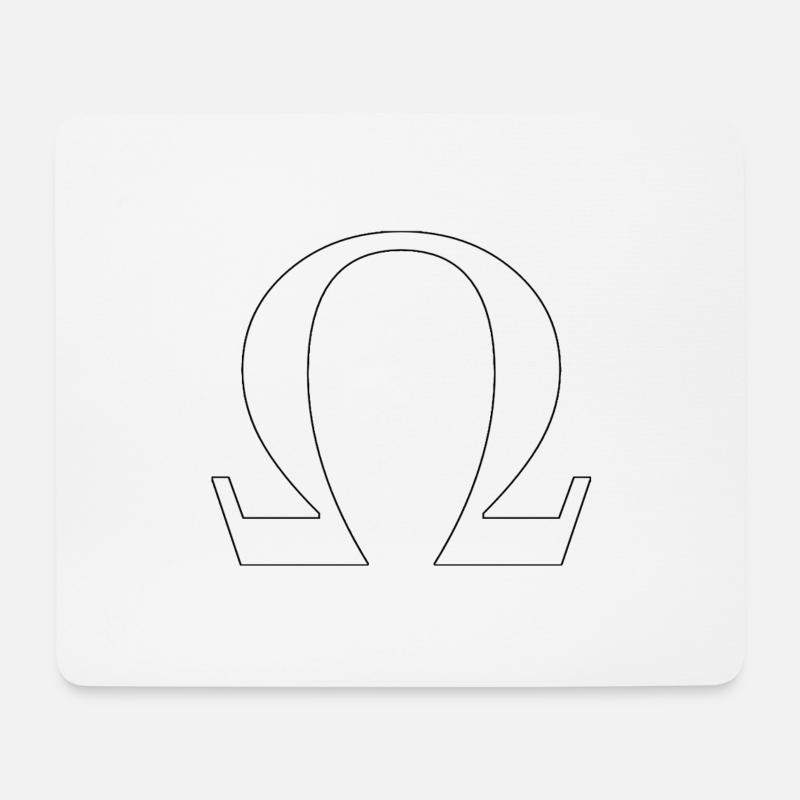OMEGA - Mousepad (Querformat) - Weiß