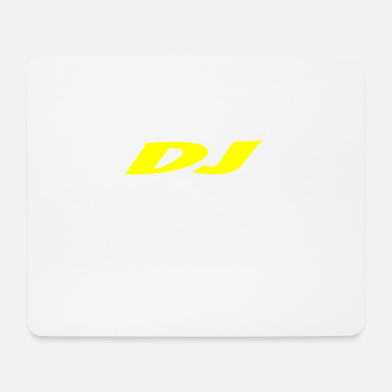 dj popular - Mouse Pad (horizontal) - white