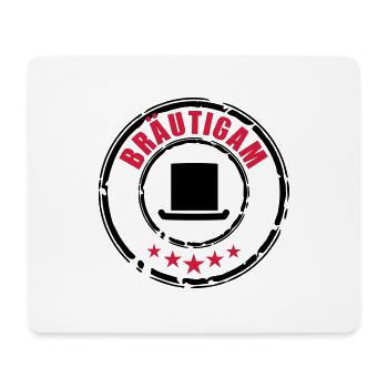Bräutigam Stempel - Mousepad (Querformat) - Weiß - Vorne