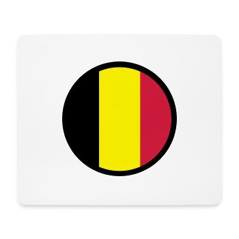 Marqué par la Belgique - Tapis de souris (format paysage) - blanc - Devant
