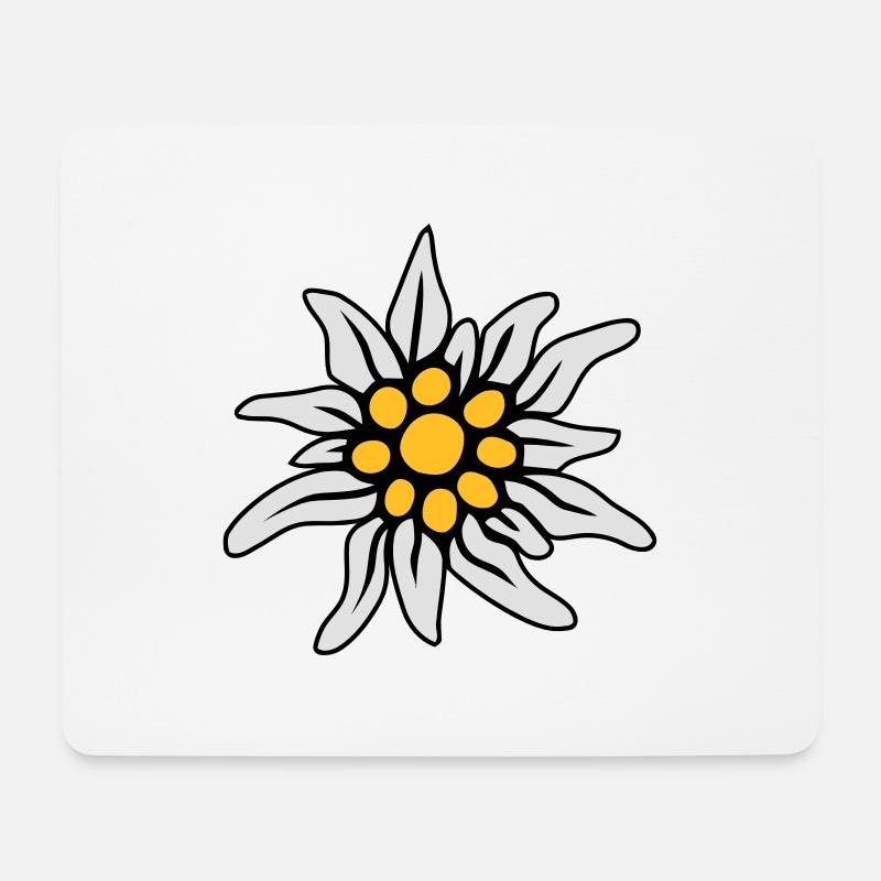 EDELWEISS BLOSSOM - Mouse Pad (horizontal) - white