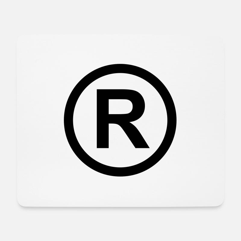 registred - Mousepad (Querformat) - Weiß