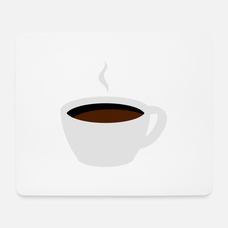Kaffeetasse - Mousepad (Querformat) - Weiß