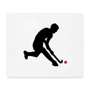 herrenhockey_c_2c - Mousepad (Querformat) - Weiß - Vorne