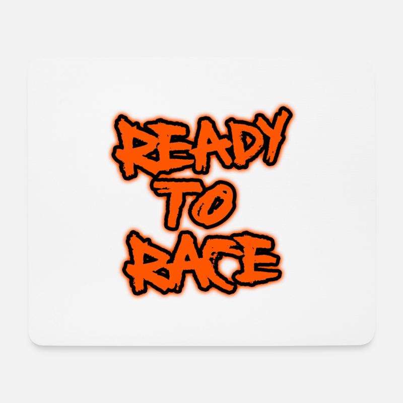 Ready To Race - Mousepad (Querformat) - Weiß