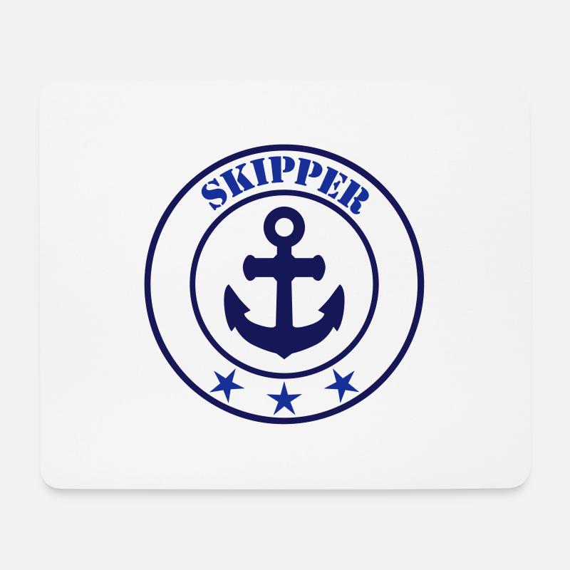 Skipper - Mousepad (Querformat) - Weiß