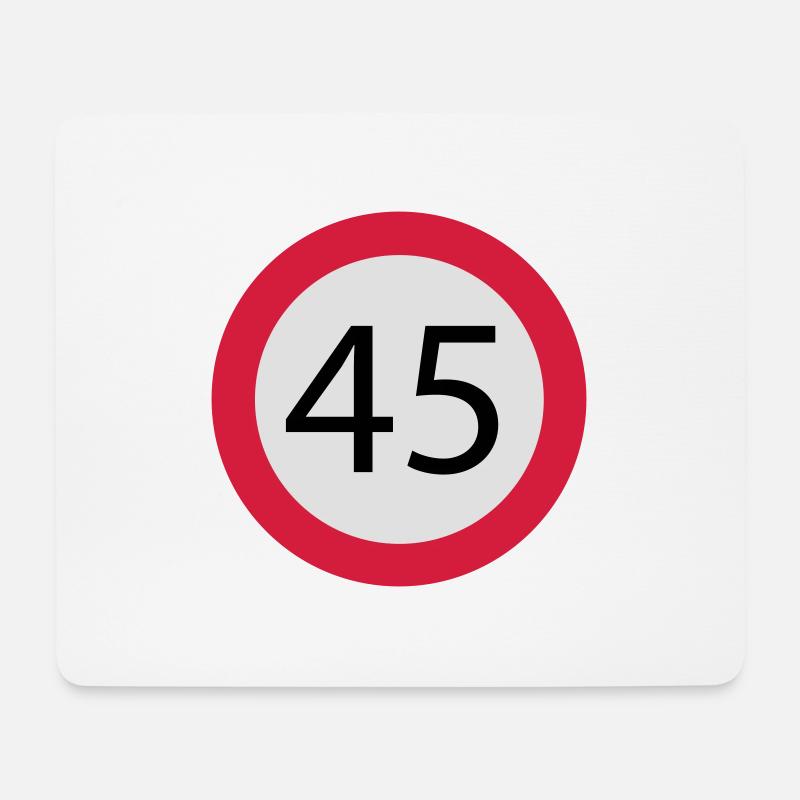 45 - Mousepad (Querformat) - Weiß