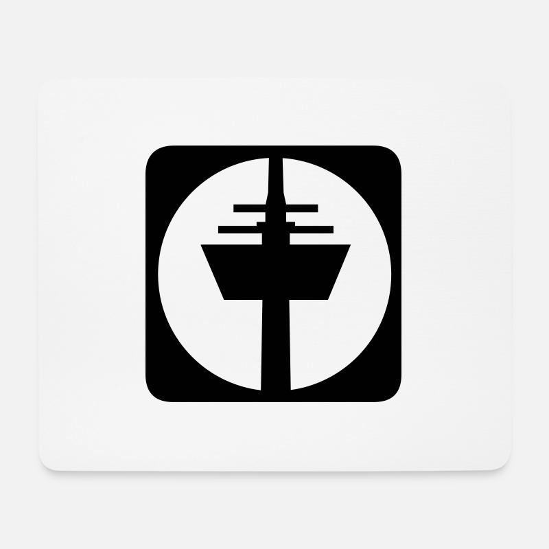 Köln Colonius Piktogramm - Mousepad (Querformat) - Weiß