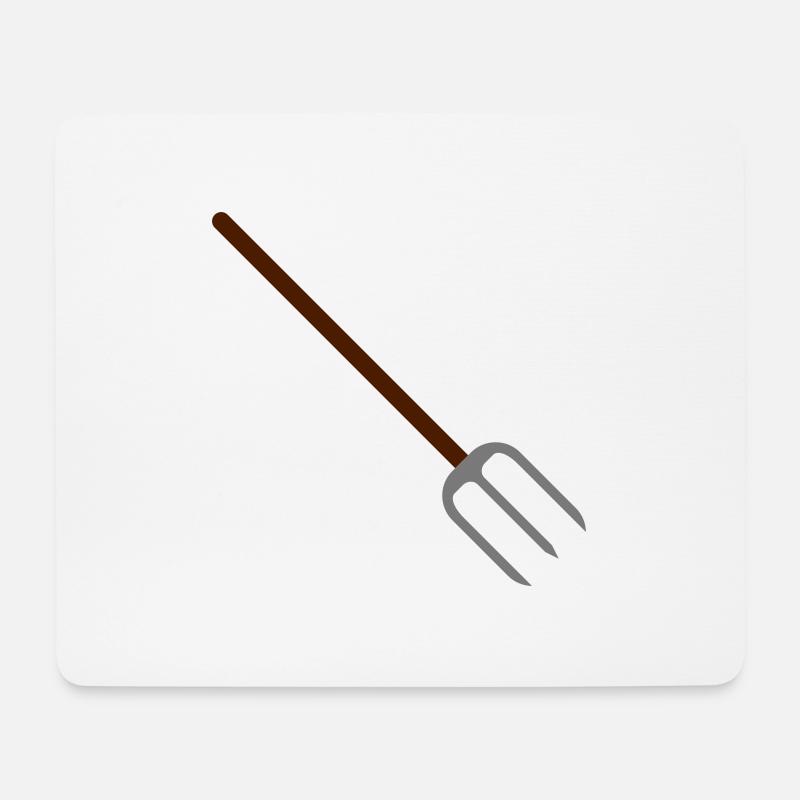pitchfork - Mouse Pad (horizontal) - white