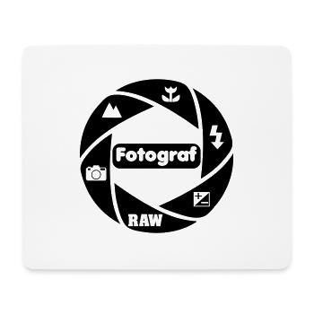 Fotograf - Mousepad (Querformat) - Weiß - Vorne