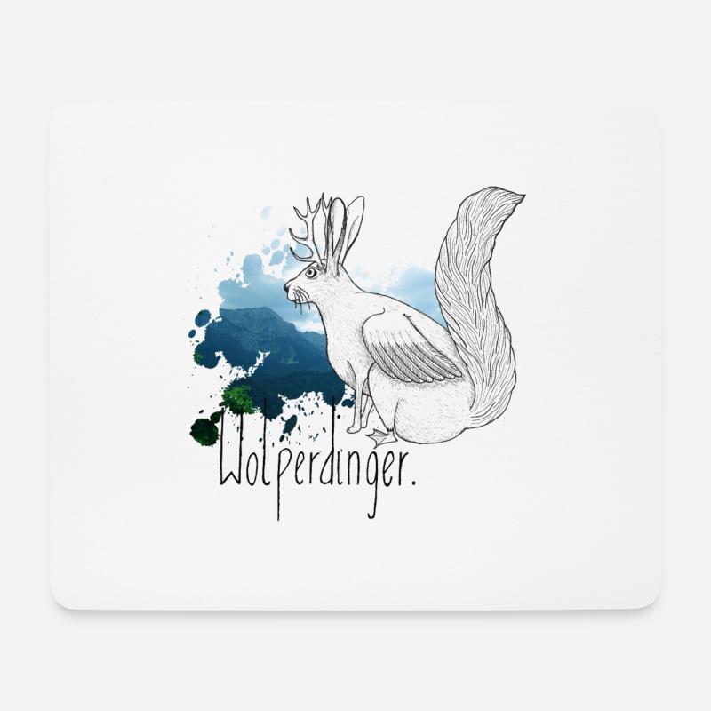 wolperdinger in de berg - Mousepad (Querformat) - Weiß