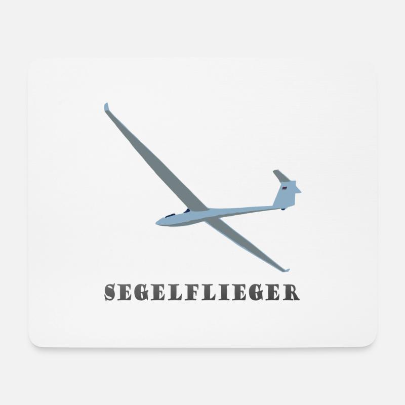 segelflieger - Mousepad (Querformat) - Weiß