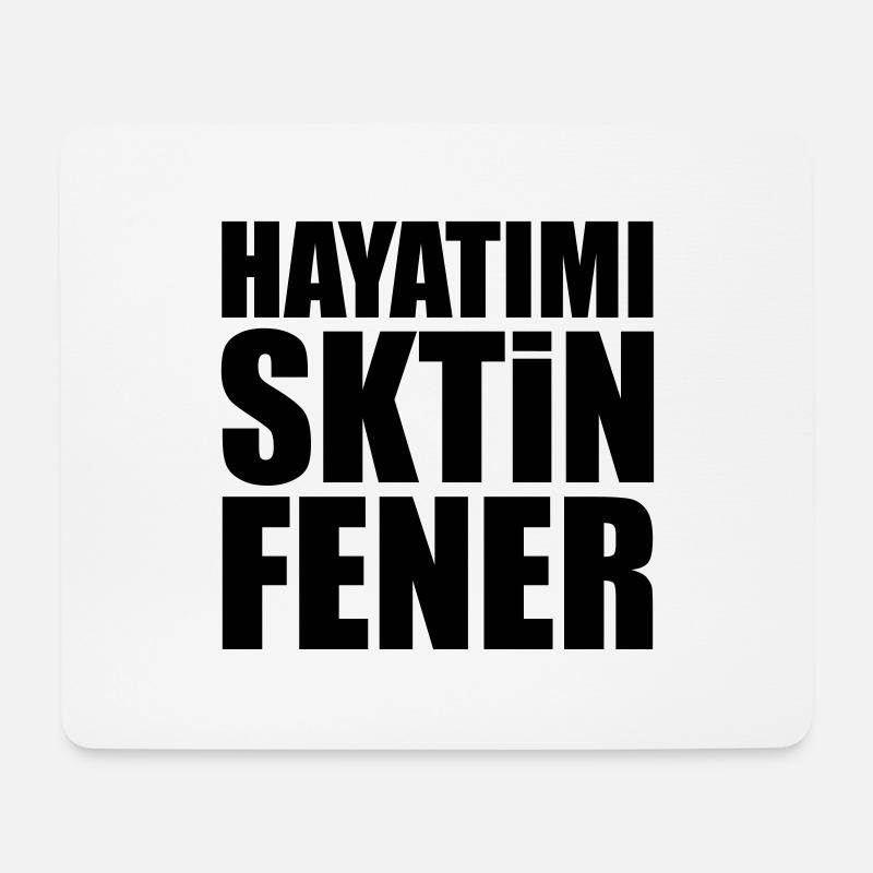 Hayatimi Sktin Fener - Mousepad (Querformat) - Weiß