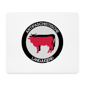 Antifaschistische Landjugend - Mousepad (Querformat) - Weiß - Vorne