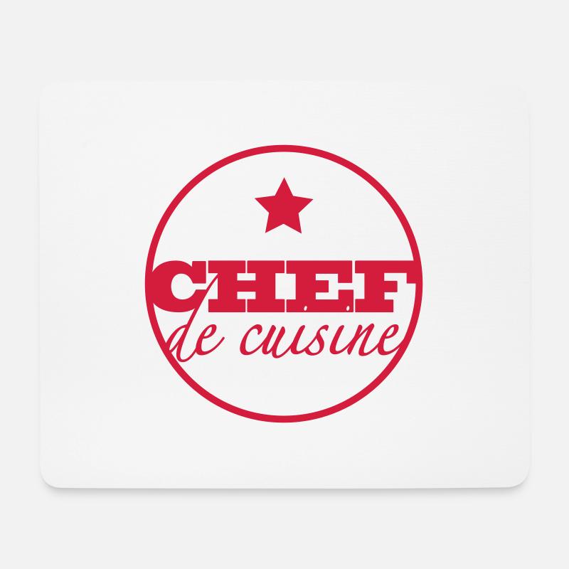 Chef De Cuisine - Mousepad (Querformat) - Weiß