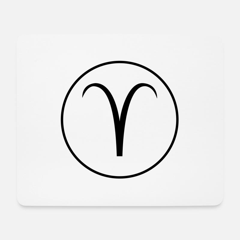 Widder sternzeichen! - Mousepad (Querformat) - Weiß