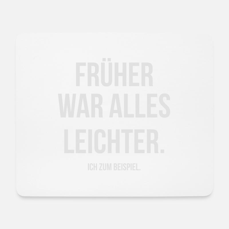 Früher Beispiel - Mousepad (Querformat) - Weiß