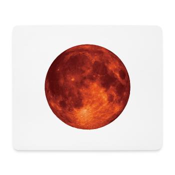 Blut-Mond - Mousepad (Querformat) - Weiß - Vorne