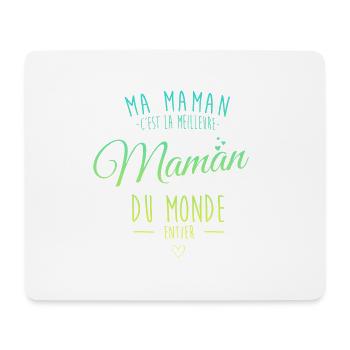 Meilleur maman du monde entier - Tapis de souris (format paysage) - blanc - Devant