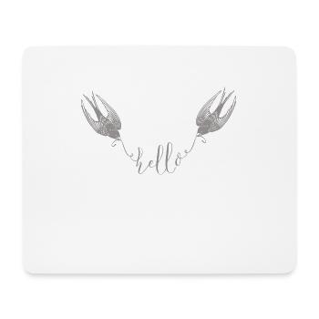 Hirondelle - Mousepad (Querformat) - Weiß - Vorne