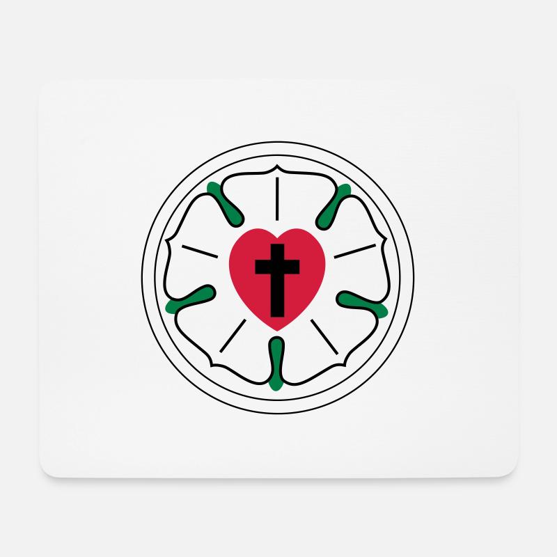 Jesus - Mousepad (Querformat) - Weiß